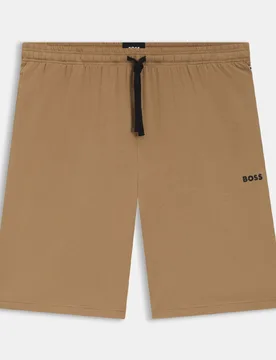 Mens Mix&match Stretch Cotton Lounge Shorts In Beige - Size 2xl - BOSS - FashionsVida