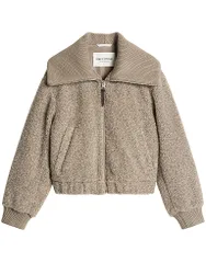 Veste imitation fourrure marron clair 36