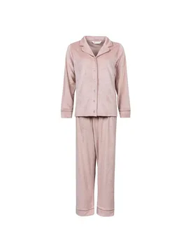 Women's Winter Cosy Pyjamas Thermal Soft Nightwear Set in Pink Size: Medium - Pink - Size: M - Heat Holders - FashionsVida