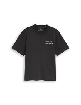 Relaxed overdye print t-shirt male - S - FashionsVida
