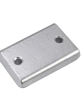 Flaps Rectangular Zinc Anode Silver 130 x 50 x 17 mm unisex - Enrico Polipodio - FashionsVida