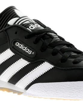 Mens Samba Super Black Textile Leather Indoor Soccer Shoes Trainers - Size Uk 8 - adidas Originals - FashionsVida