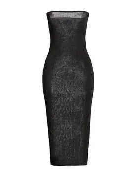 Midi-Kleid Damen Schwarz XL Damen - ST. AGNI - FashionsVida