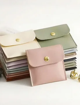 Pieza Bolsas de joyería con cierre a presión - Bolsas de regalo lujosas para aretes, collares, pulseras y anillos - Perfectas para almacenamiento y - Shein - FashionsVida