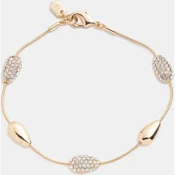 Pulsera Leora de latón y vidrio