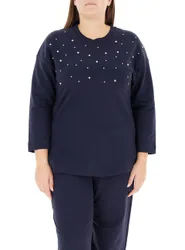 Felpa girocollo BLU NAVY L