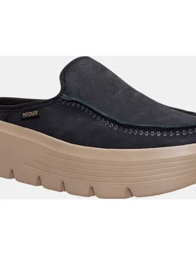 Zuecos de mujer con platadorma en piel - HeyDude - FashionsVida