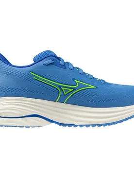 Wave Ultima 17 Running Shoes Ultramarine / Fortune Yellow / Dazzling Blue UK 6 Women - Mizuno - FashionsVida