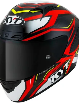 Casco Moto Integrale Racing NZ-RACE Carbon Stride Rosso taglia 2XL - KYT - FashionsVida