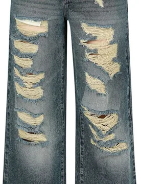 Jeans für Damen blau/grau "Hose mit Cut-Outs" von - Frauen - female - RED by EMP - FashionsVida