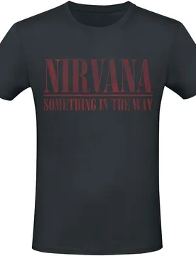 T-Shirt - Something In The Way - S bis 4XL - für Männer - Größe XXL - schwarz - Lizenziertes Merchandise! - Männer - male - Nirvana - FashionsVida