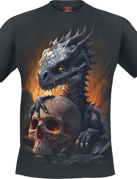 T-Shirt - Hatchling - S bis XXL - Größe S - schwarz - Unisex - unisex - Spiral - FashionsVida