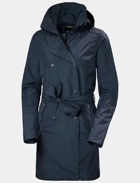 Women's HT Trench Navy M - Navy Blue - Female - Helly Hansen - FashionsVida
