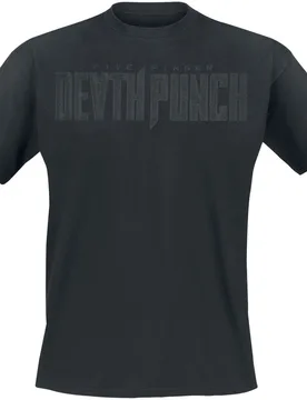 T-Shirt - Black On Black Knuckles V2 - S bis 4XL - für Männer - Größe 4XL - schwarz - Lizenziertes Merchandise! - Männer - male - Five Finger Death Punch - FashionsVida