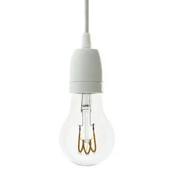 Cables Suspension Luminaire Textile And Porcelain 1.2 M White One Size