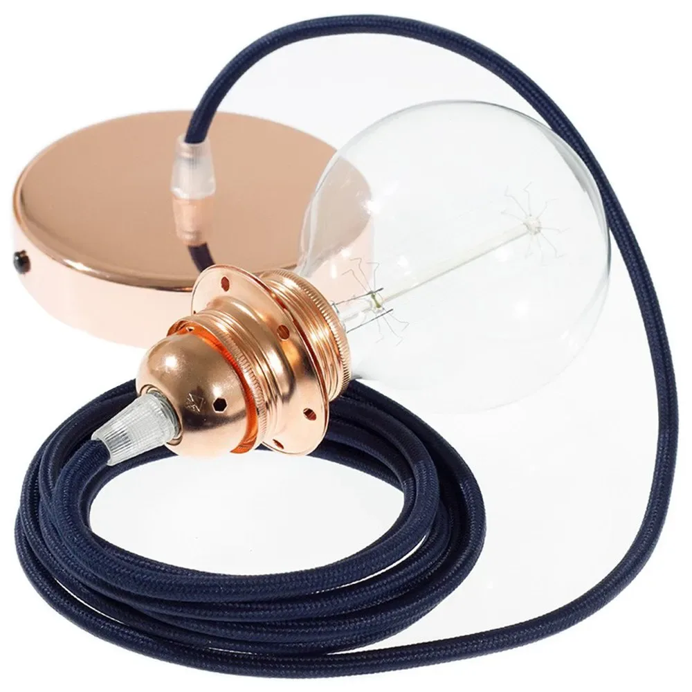 Cables Lampe Suspendue Pendel Pour Abat-jour Rm20 Diy 2 M Dark Blue / Copper One Size - Creative - FashionsVida