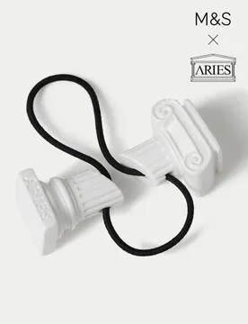 Greek Column Hair Band White female - M&S x Aries - FashionsVida