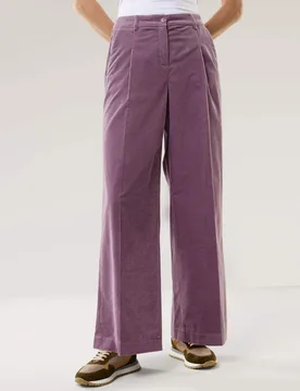 Premium Marlene Cordhose, Regular Fit#normale Größen#Kurzgrößen#Langgrößen, Farbe Rosa, 46, edler Cord aus Italien figurschmeichelnd Damen - Walbusch - FashionsVida