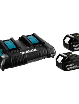 Chargeur Et Batterie Energy 198077-8 2x Bl1860b+dc18rd Black One Size - Makita - FashionsVida