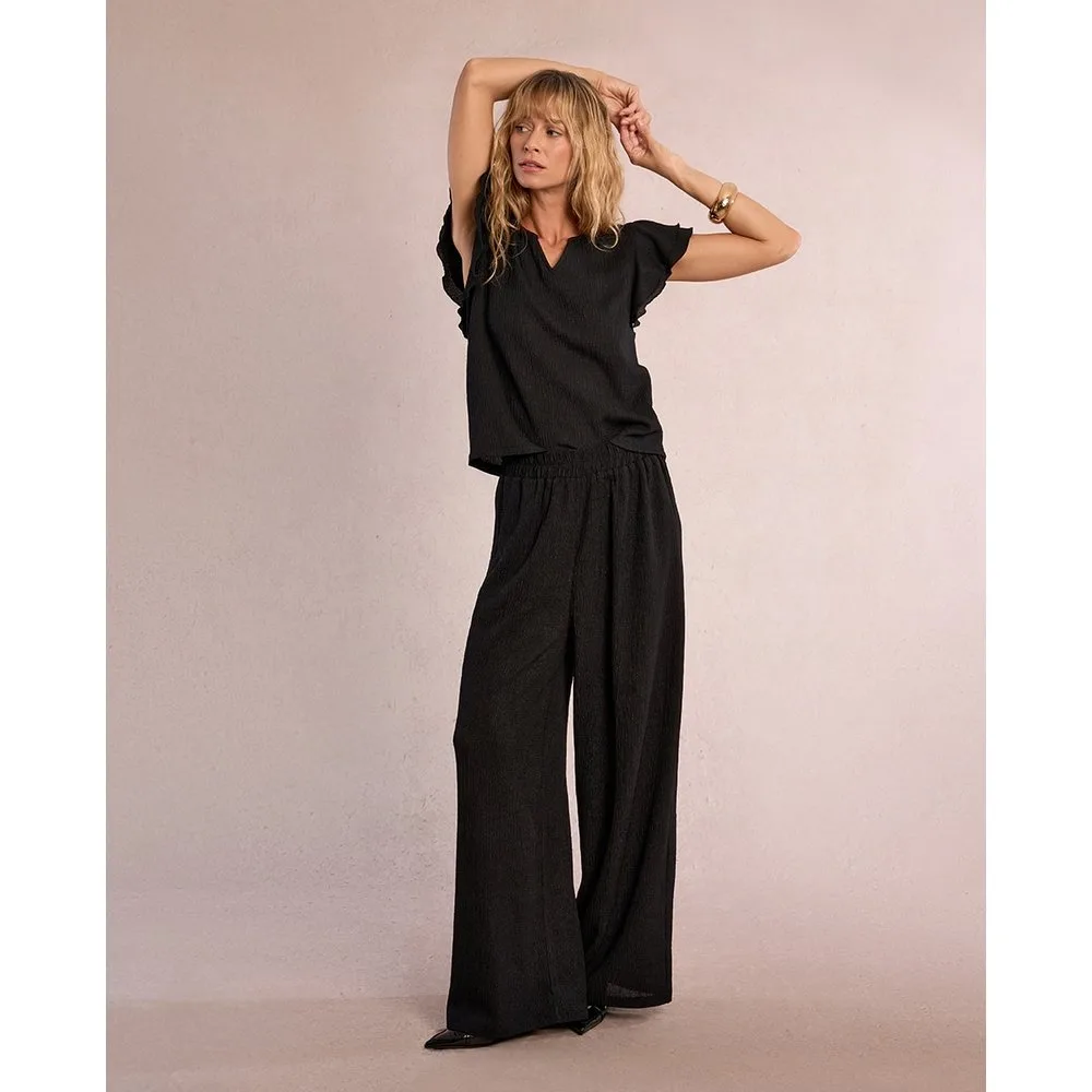 Top de mujer de manga corta con volantes - Molly Bracken - FashionsVida