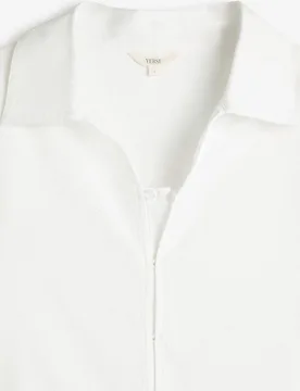 Camisa polo de mujer con cuello camisero y manga larga - Yerse - FashionsVida
