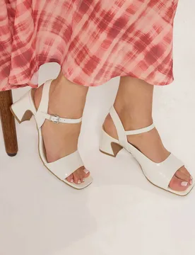 Women's Block Heel In Standard Fit in White Size: 8 - White - Size: 8 - Long tall sally - FashionsVida