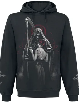 Gothic Kapuzenpullover - Dead Kiss - S - für Männer - Größe S - schwarz - Männer - male - Spiral - FashionsVida