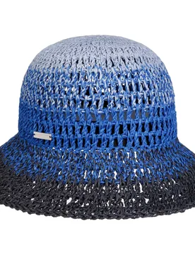Gradient Colours Cloche Straw Hat by - blue-navy - Damen - Size: One Size - Seeberger - FashionsVida