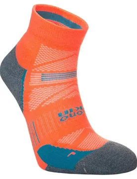 Supreme Anklet Med Short Socks Neon Candy / Grey Marl EU 39.5-42.5 Men,Women - Hilly Socks - FashionsVida