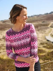 Sweatshirt Zickzack - Multicolor - female - Size: 48