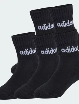 Calzini Linear Kids (5 paia) 28-30 Black / Black / Black / Black - Adidas - FashionsVida