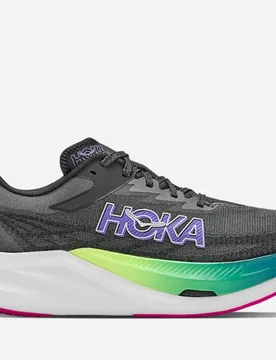 Rocket X 3 Race Shoes in Black/Neon Nebula, Size 5 - HOKA - FashionsVida