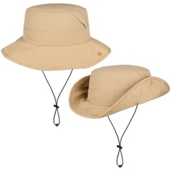 Uni Bucket Mesh Cloth Hat by - beige - Female - Size: L (58-59 cm)