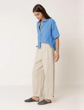 Indi & Cold - Pantalón de mujer largo cintura engomada - Indi & Cold - FashionsVida