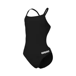 Team Challenge Solid Swimsuit Black / White 14-15 Years Girls