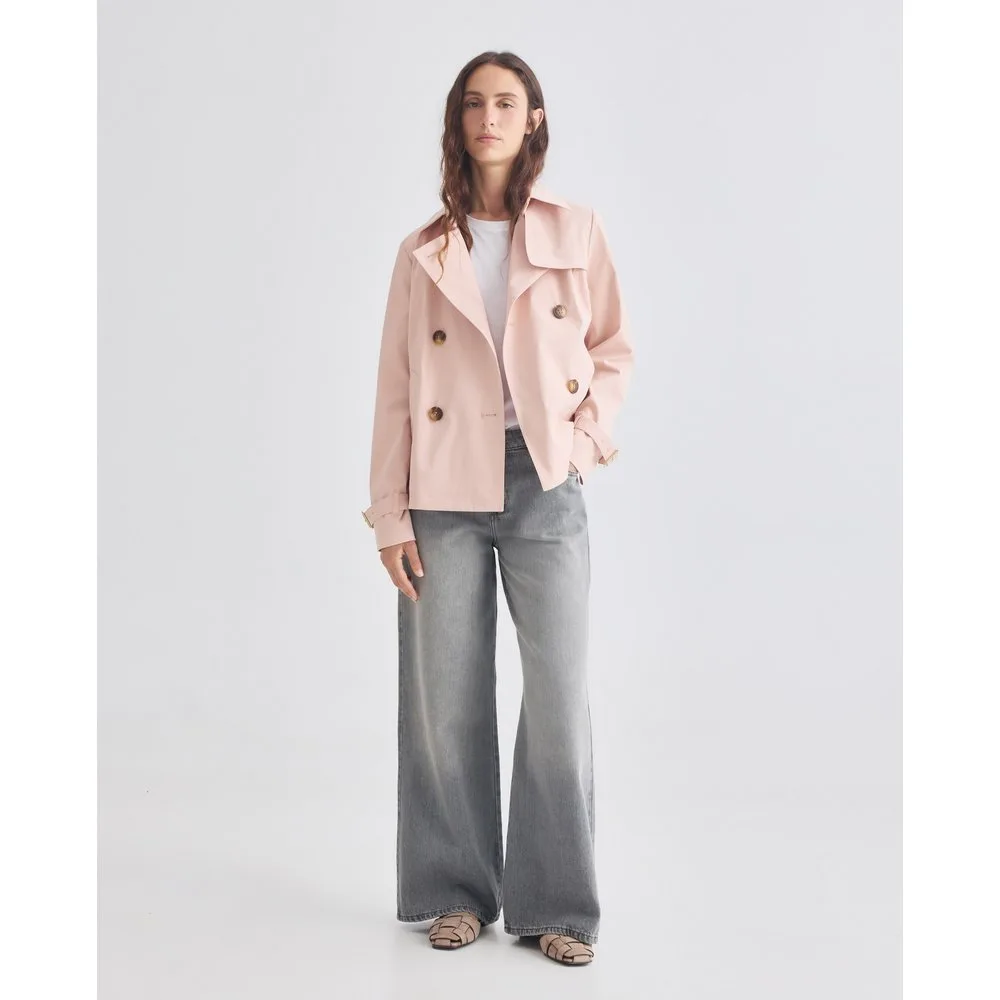 Gabardina corta abotonada - Michael Kors - FashionsVida