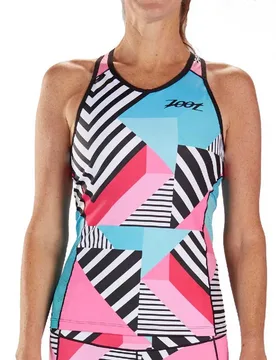 Maglia Senza Maniche Ltd Racerback Cali 19 Blue / Pink / Black / White - Zoot - FashionsVida