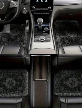 Piezas Juego de alfombrillas de coche estilo marroquí bohemio universal, adecuadas para la protección de los asientos delanteros y traseros, aptas p - Shein - FashionsVida