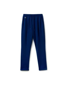 Logo Mens Blue Track Pants Cotton - Size 40 (Waist) - Lacoste - FashionsVida