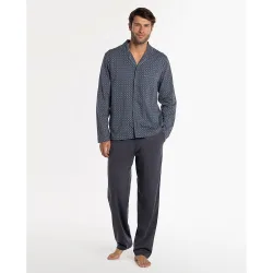 Pijama largo de hombre de punto