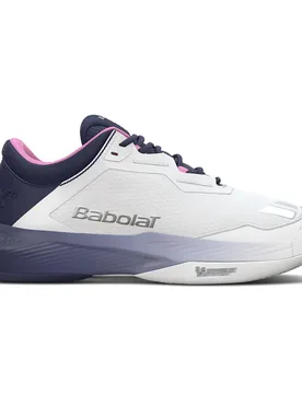 Sfx 4 All Court Shoes White / Dark Purple UK 5 - Babolat - FashionsVida