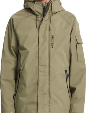 Veste épaisse à capuche - Stoke Stone II 10K Jacket Wintermoss - Taille S - Vert - Volcom - FashionsVida