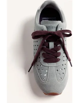 Zapatillas deportivas de mujer de piel con acentos metalizados - Gioseppo - FashionsVida