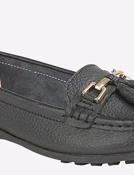 Camila Tassle Loafers Womens - Black - Size Uk 5 - Boulevard - FashionsVida