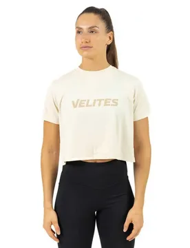 T-shirt à Manches Courtes Crop Holo Sand XS - Velites - FashionsVida