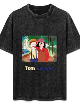 Tom Sawyer and Huckleberry Finn T-Shirt Casual Pattern Print Tee Shirt - Aliexpress - FashionsVida