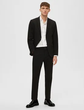 Chaqueta de traje de hombre Slim Fit lisa - Selected - FashionsVida