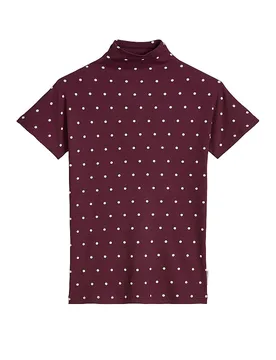 Jersey de cuello alto rojo oscuro M - Marc O'Polo - FashionsVida
