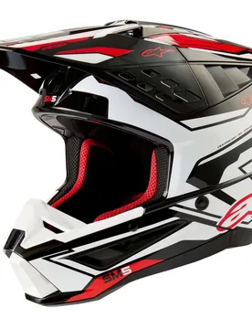 Casco Moto Cross Enduro S-M5 ACTION 2 22.06 Nero taglia S - Alpinestars - FashionsVida