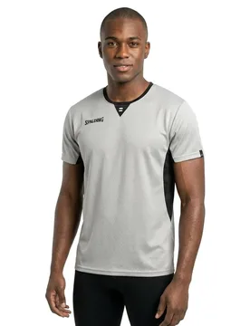 T-shirt à Manches Courtes Referee Grey / Black XL - Spalding - FashionsVida